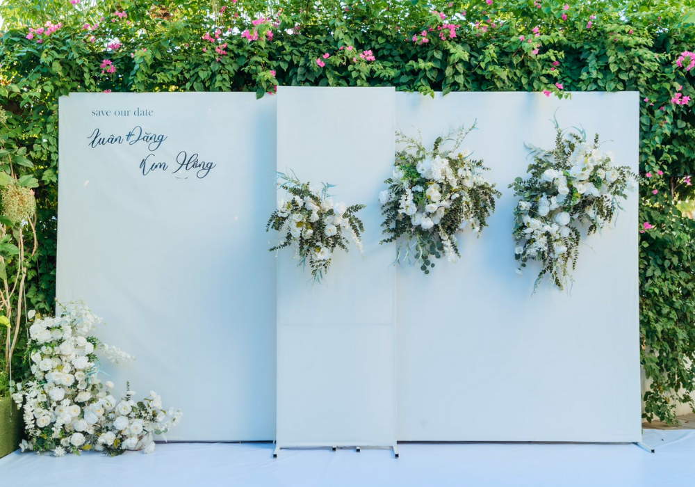 Backdrop cưới đẹp - Backdrop cưới không chỉ là phông nền chụp ảnh
