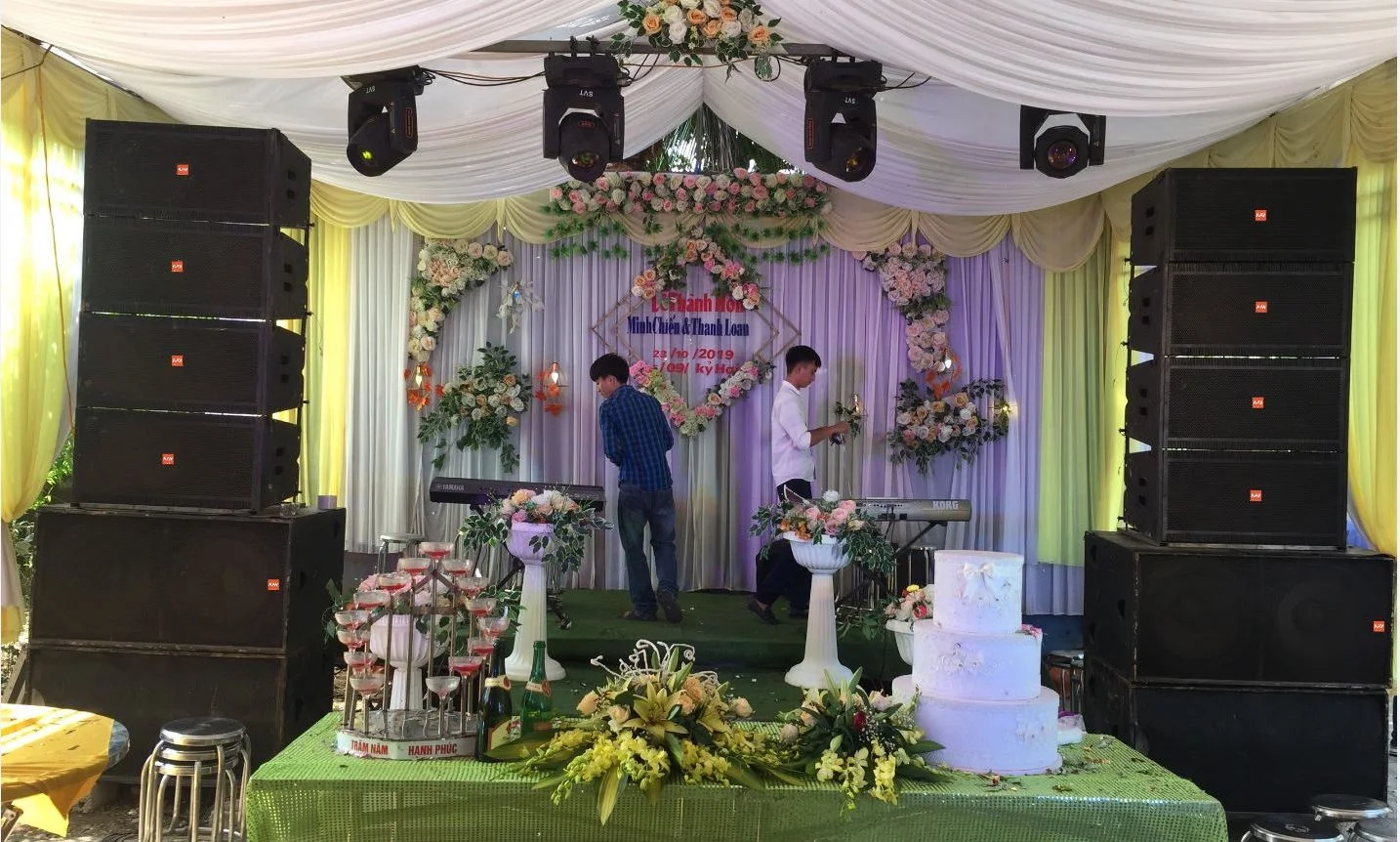 Thuê âm thanh tiệc cưới - Bảng thông tin các gói âm thanh thường gặp