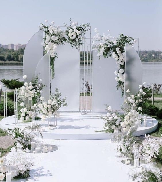 Backdrop cưới - Phong cách tối giản, thanh lịch